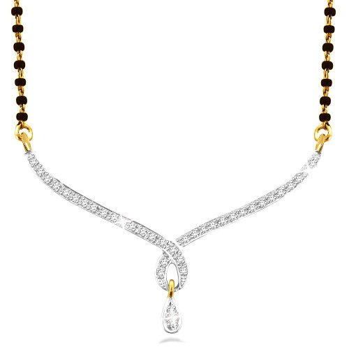 Sparkles .925 Sterling Silver and Diamond Mangalsutra Neckwear