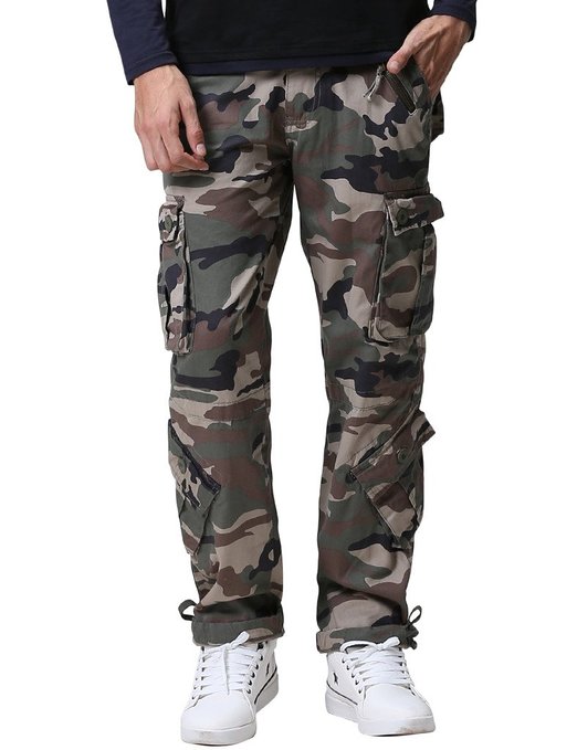 Match Men's Woodland Military Cargo Pants
