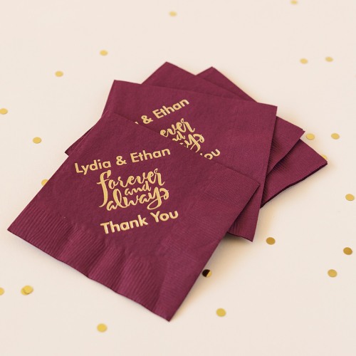 Personalized Exclusive Bridal Napkins