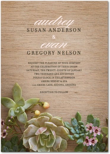 Natural Affection Wedding Invitations