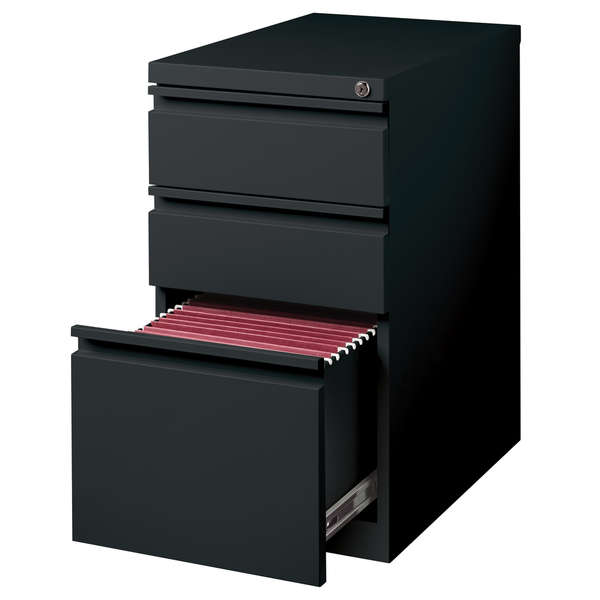 23-inch Black Moblie Pedestal Box/ Box/ File 